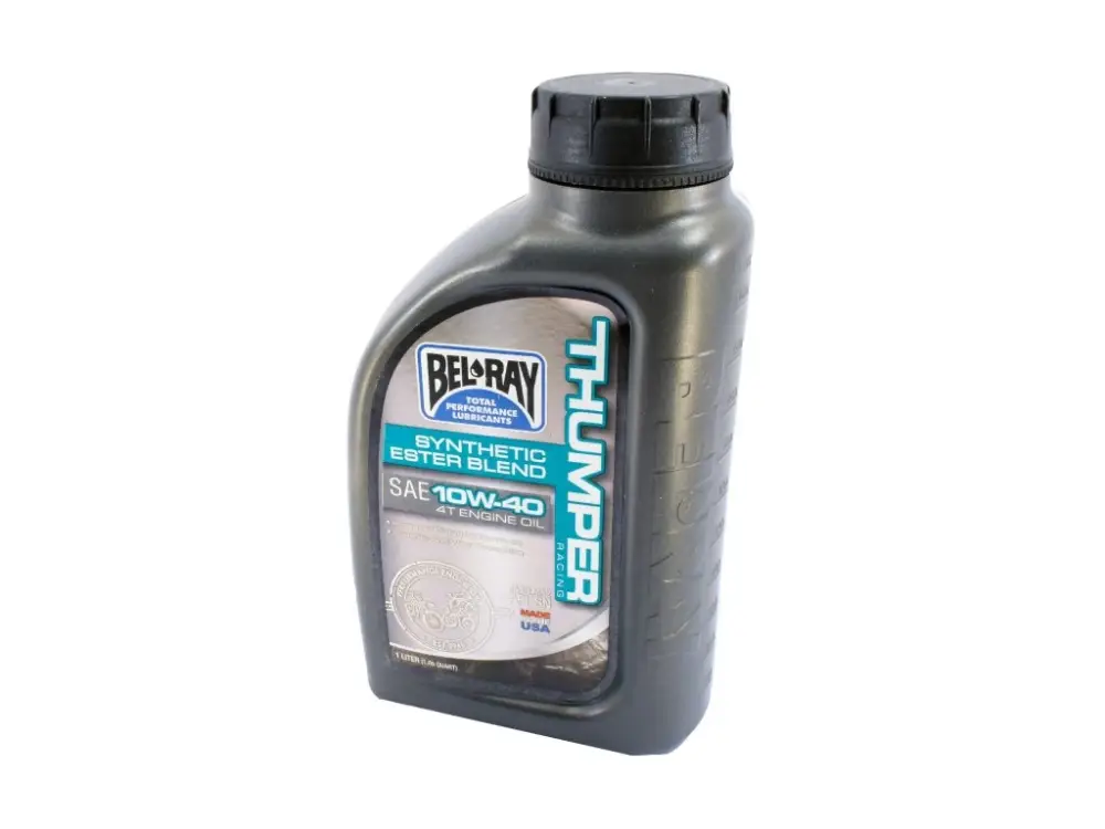 Výprodej Motorový olej 10W-40 - BEL-RAY - SYNTHETIC ESTER BLEND ( THUMPER racing - 99520 ) 4T - 1L