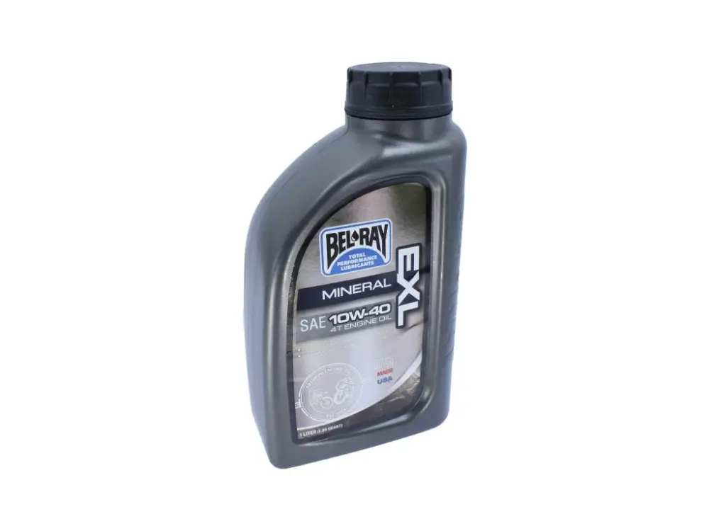 Motorový olej 10W-40 - BEL-RAY - MINERAL ( EXL - 99090 ) 4T - 1L Víkendová Akce