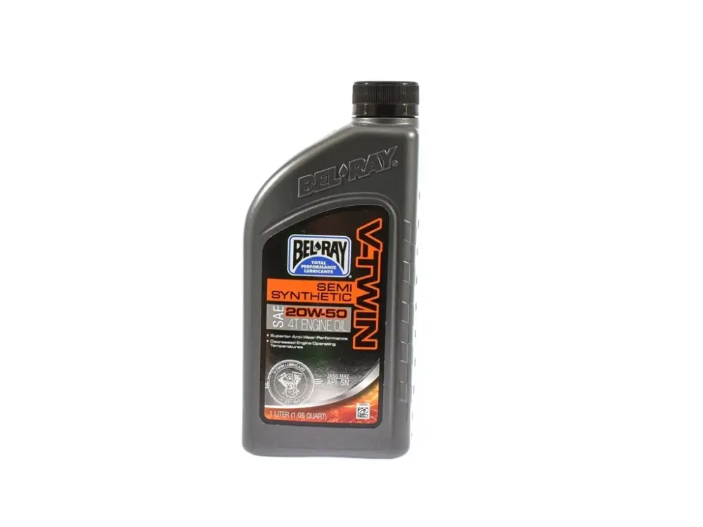 Motorový olej 20W-50 - BEL-RAY - SEMI SYNTHETIC ( V-TWIN - 96910 ) 4T - 1L Přímo Od Výrobce