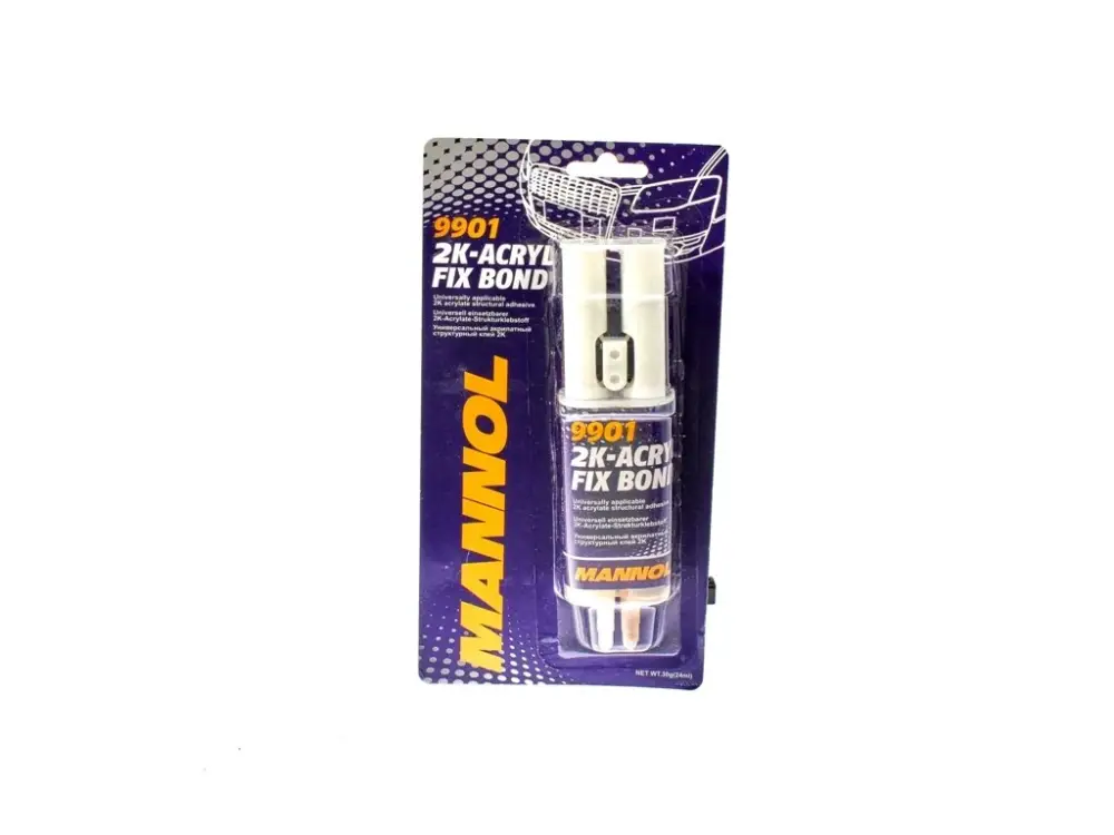 Univerzální akrylové lepidlo 2-složkové 2K-ACRYL FIX BOND MANNOL 9901 - 30g/24 ml Zlevněný