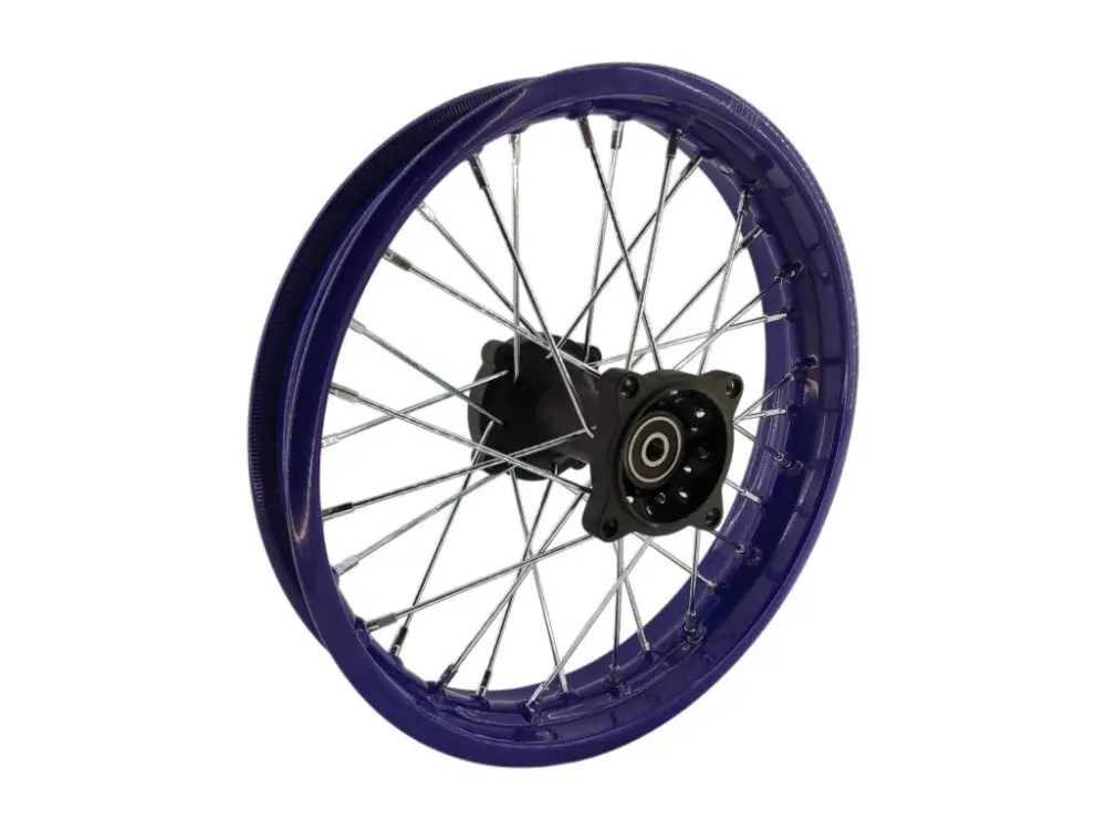 Rafík zadního kola 14" 4x100mm os12 - modrý komplet Omezená Nabídka