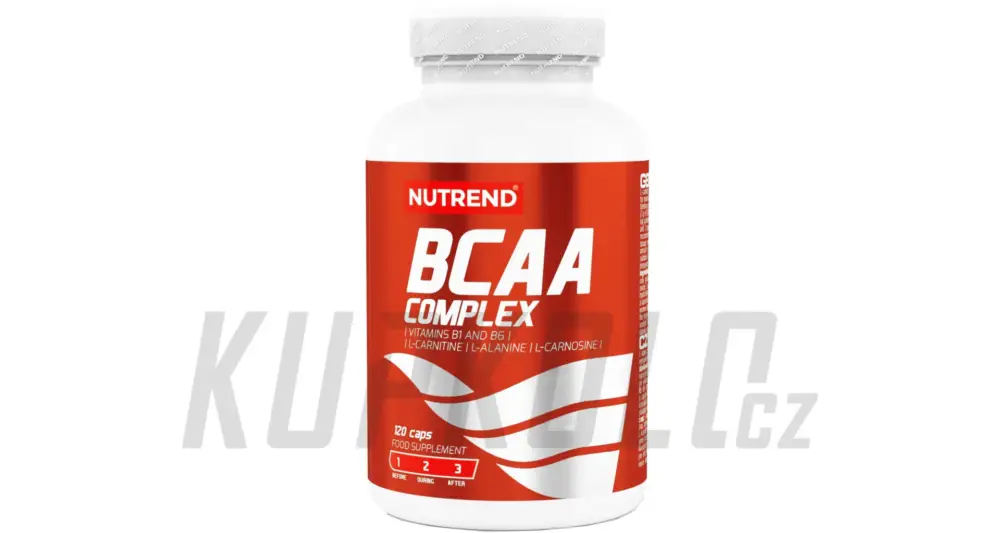 Nejlepší Volba Nutrend BCAA Complex esenciální větvené aminokyseliny, 120 kapslí