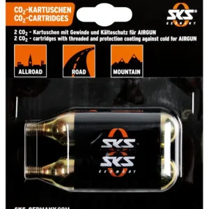 Autentický Sada 2 ks CO2 bombiček SKS pro Airbuster/Airgun 16g se závitem