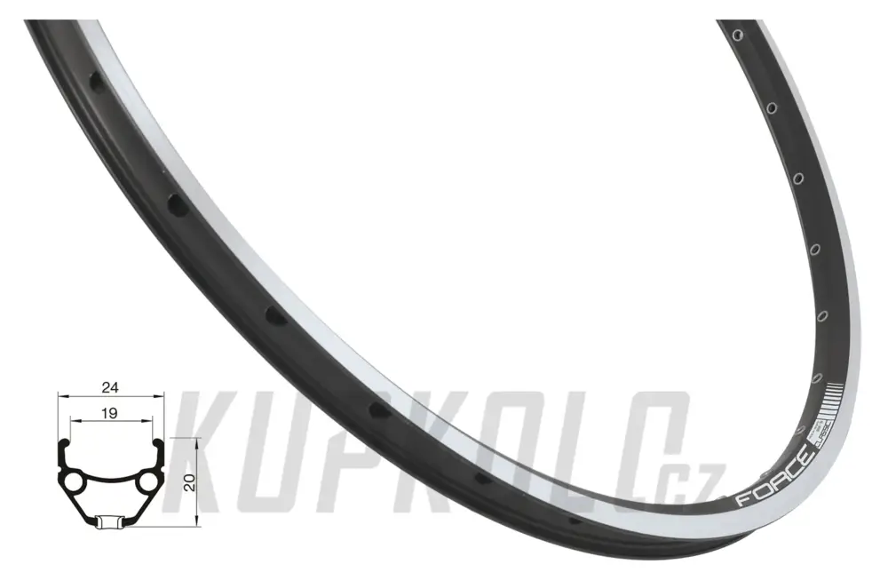 Dokud Zásoby Vydrží Ráfek Force Classic, Remerx Dragon 559x19 černá