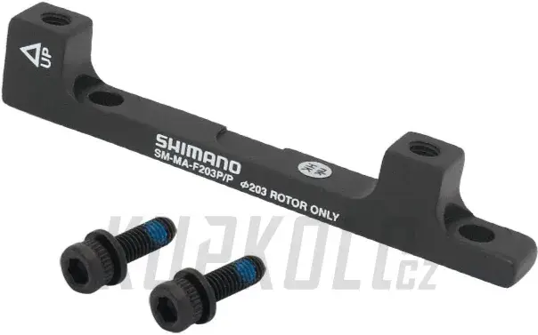 Přední adaptér kot. brzdy Shimano, z 160mm na 203mm, SM-MA-F203P/P Vrácení Zdarma
