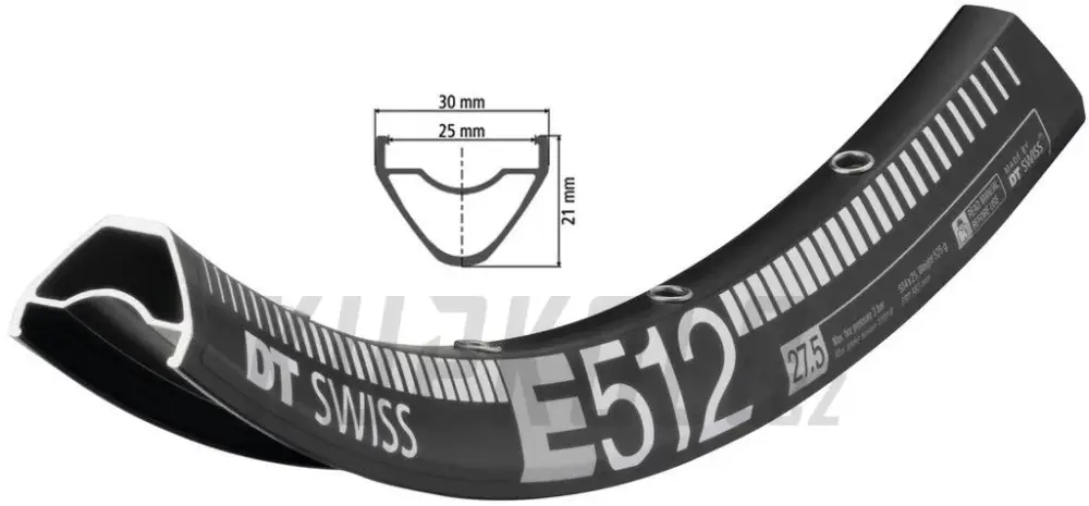 27,5" Enduro ráfek DT Swiss E 512, 584x25 Jen Po Omezenou Doba