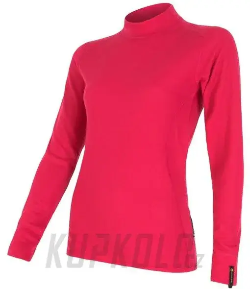 Značkový Dámské triko Sensor Double Face, dlouhý rukáv, magenta