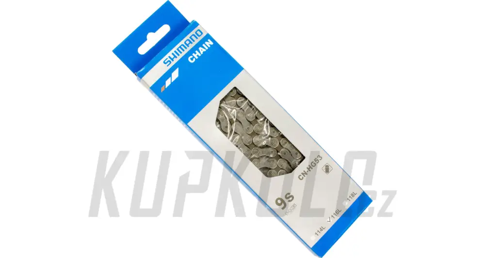 Sezónní Sleva Řetěz Shimano, HG-53, 9s, 116 článků, Super Narrow, HyperGlide