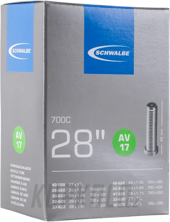 Cenový Hit Duše cross Schwalbe AV17, Auto ventil 700x28-47