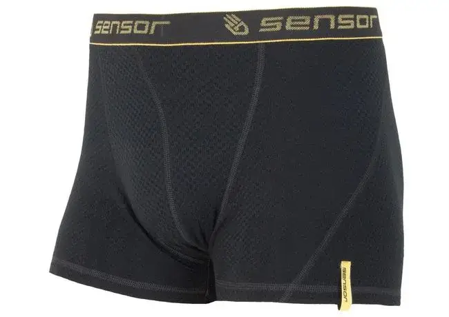 Vysoce Kvalitní Pánské trenky Sensor Double Face Merino Wool, černá