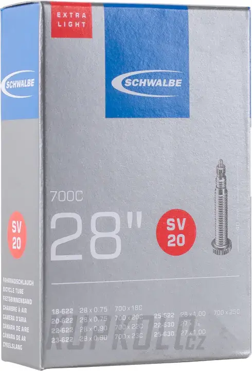 Duše silniční Schwalbe SV20, 700x18-25 40mm Nakupujte Hned