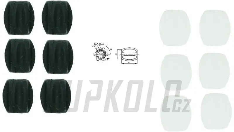Ochrana rámu na bowden Jagwire Mini 5,5mm CHA09(5/7), 6ks Bezpečná Platba
