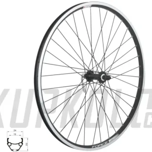 26" Zapletené přední kolo Force classic, 559x19, černá Cenová Bomba