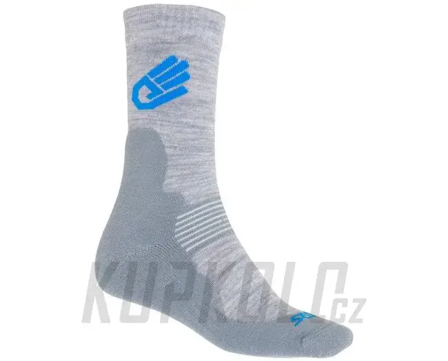Aktuální Ponožky Sensor EXPEDITION Merino Wool, sv.šedá/modrá