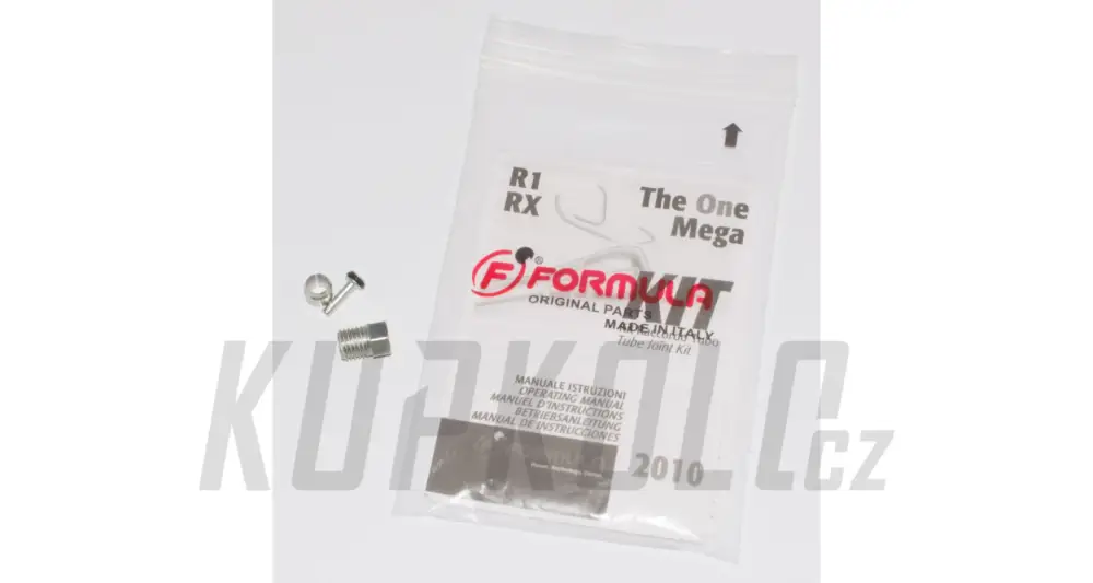 Koncovka brzdové hadice Formula R1, RX, Mega, TheOne - olivka, trn, matice M8*1 Formula Dokud Zásoby Vydrží