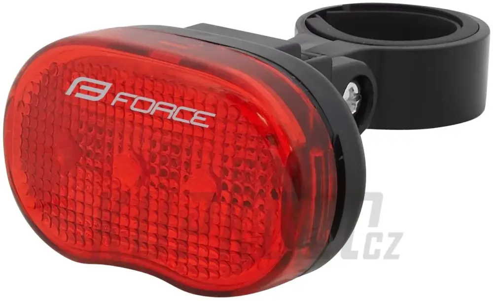 Must-Have Světlo blikací zadní FORCE TRI 3 LED + baterie