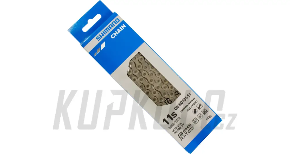 Řetěz Shimano, CN-HG701, 11s, 116 článků, pro elektrokolo, Super Narrow, HyperGlide, SIL-TEC, nýt Hit Sezóny