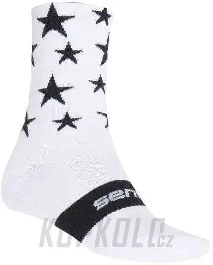 Víkendová Akce Ponožky Sensor STARS, bílá/černá