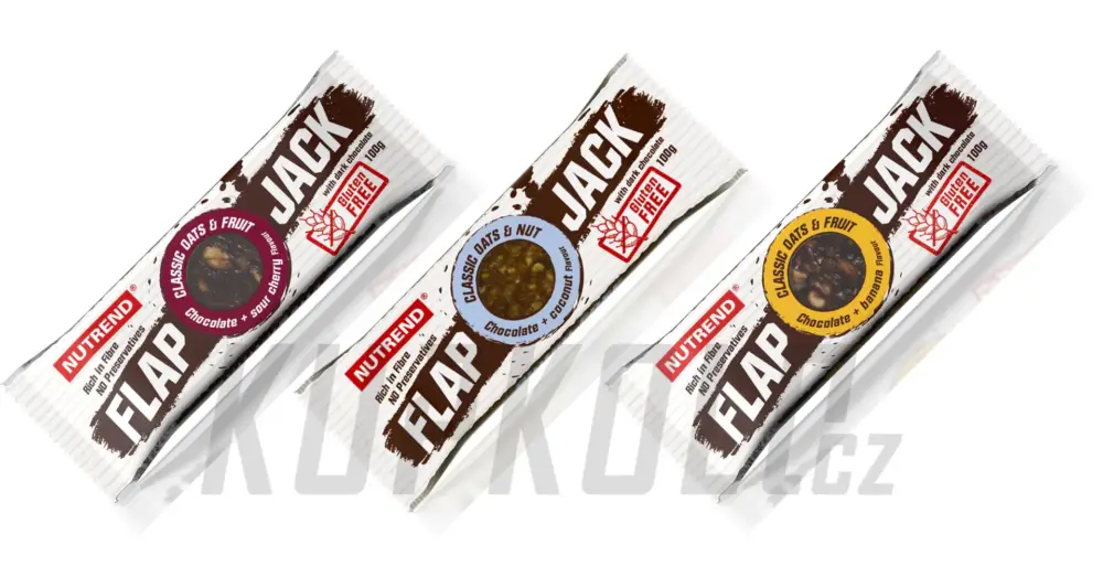 Nutrend FLAPJACK Gluten Free bezlepková ovesná tyčinka, 100g Cenová Bomba