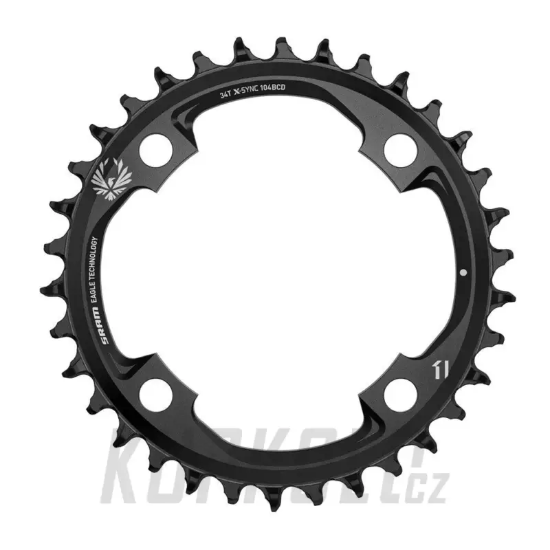 Nejlepší Volba Převodník SRAM EAGLE X-SYNC 2 CNC, 104mm 12s, černá