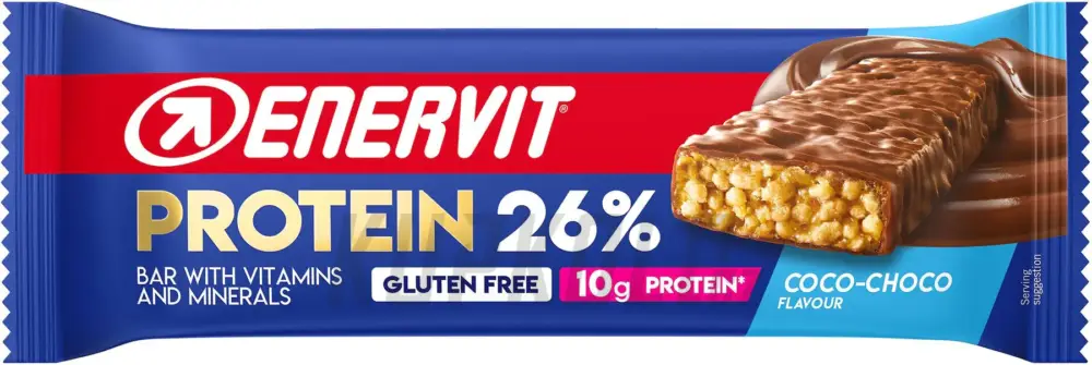 Top Prodej Enervit Protein Bar 26% bezlepková proteinová tyčinka, 40g, čokoláda+kokos