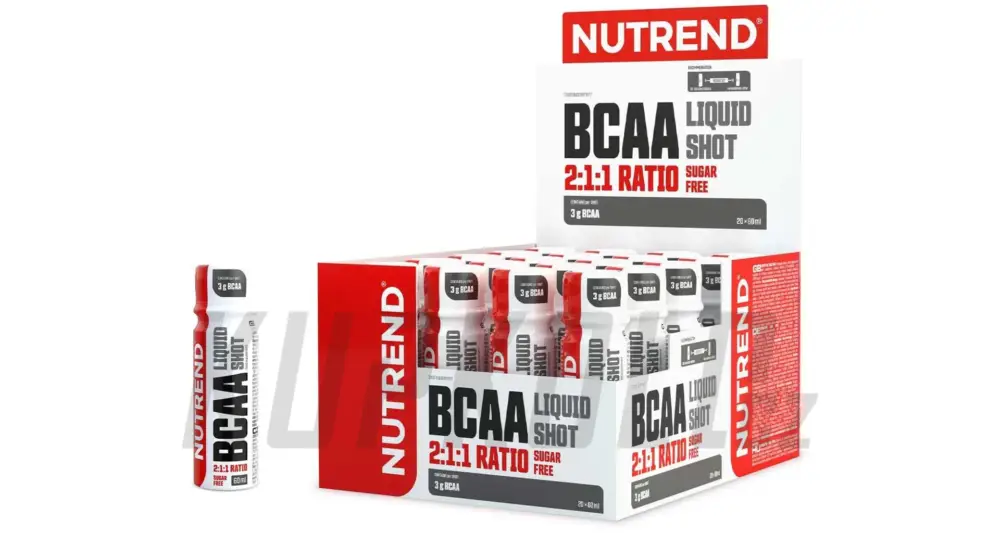 Nutrend BCAA LIQUID SHOT esenciální větvené aminokyseliny, 20x60 ml Víkendová Akce