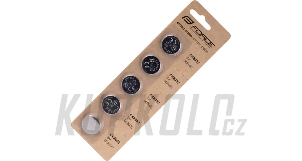 Baterie FORCE mincové CR2032 / 3V 1 x 5 ks Expresní Doručení