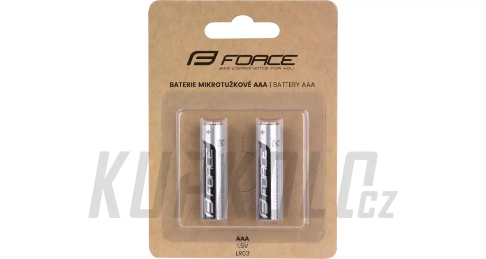 Nová Kolekce Baterie FORCE mikrotužkové AAA / 1,5V 1 x 2 ks