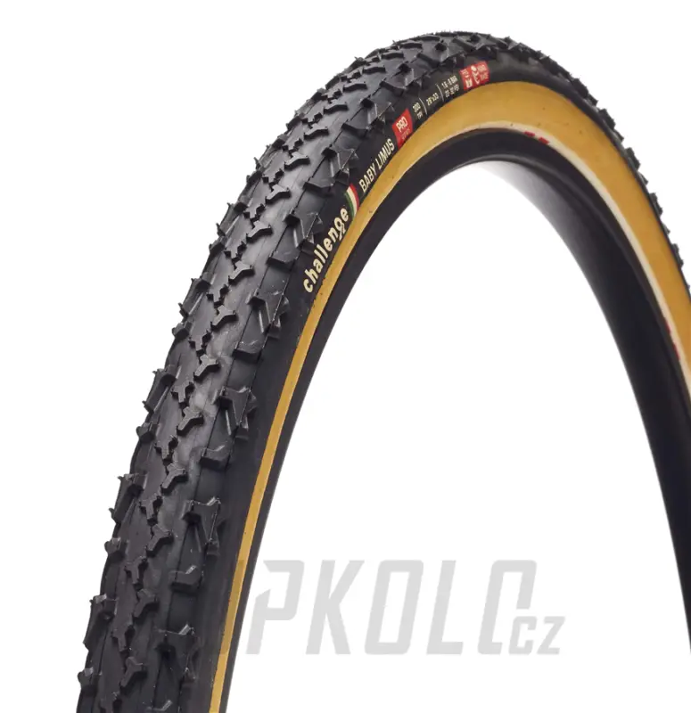 Rychlé Dodání Cyklokrosový plášť Challenge Baby Limus 33 mm černá/Tan
