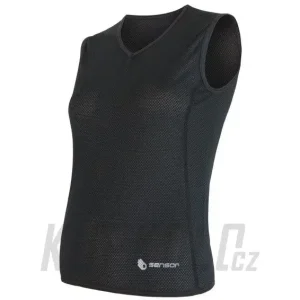 Tovární Cena Dámské scampolo Sensor Coolmax AIR V-neck, černá