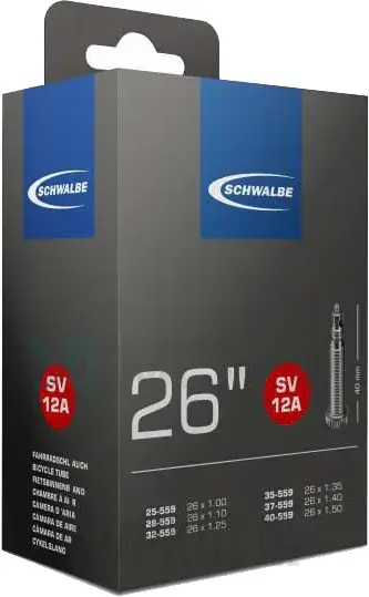 Finální Výprodej Duše MTB Schwalbe SV12A - 26x1,0-1,5 pro silniční a trenažerové pláště