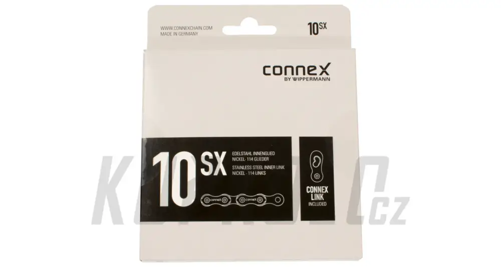 Řetěz Connex 10sX, 10s, 114 článků, stříbrný Finální Výprodej