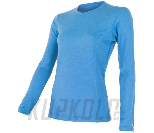 Speciální Cena Dámské triko Sensor Merino Wool Active, dlouhý rukáv - modrá