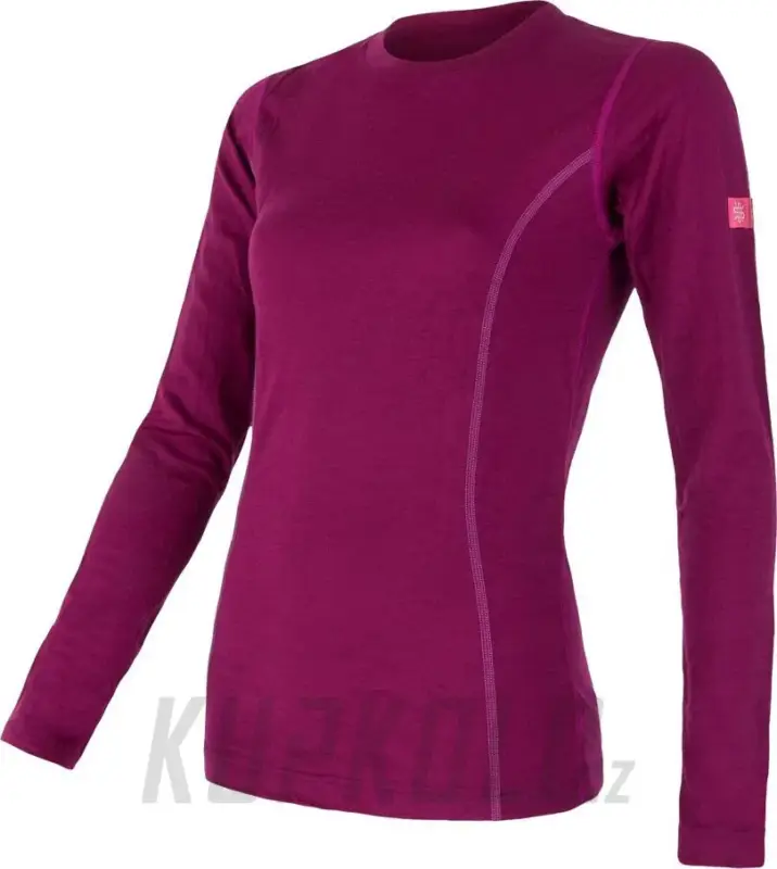 Přímo Od Výrobce Dámské triko Sensor Merino Wool Active, dlouhý rukáv - lilla