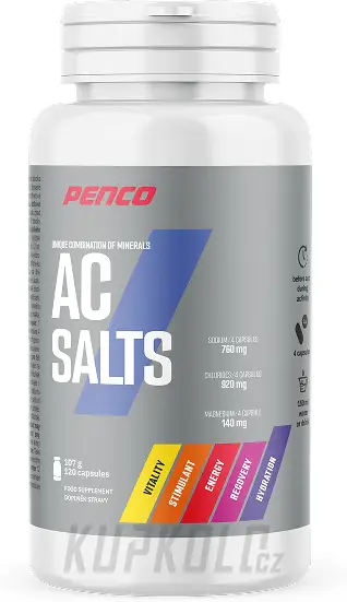 Oblíbený Penco AC SALTS minerály proti křečím, 120 tobolek