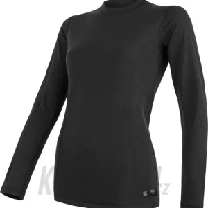 Speciální Cena Dámské triko Sensor Double Face Merino Wool , dl. rukáv, černá