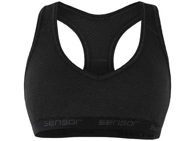 Sensor Merino Double Face dámská podprsenka, černá Sezónní Sleva