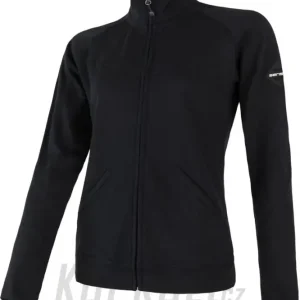 Dámská mikina Sensor Merino Wool UPPER, ZIP - černá Poslední Šance
