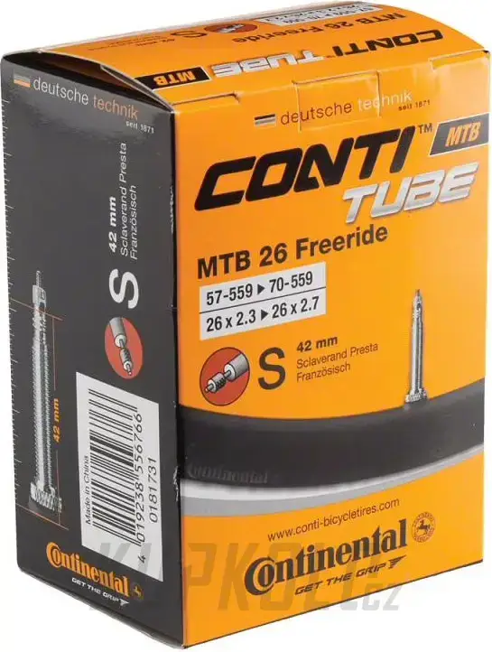 Duše Continental Freeride 26x2,3-2,7 Cenově Výhodný