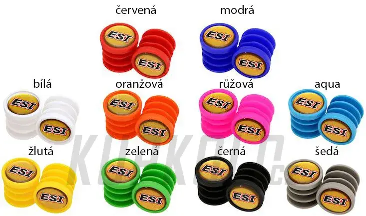 Vrácení Zdarma ESI barevné zátky do řidítek