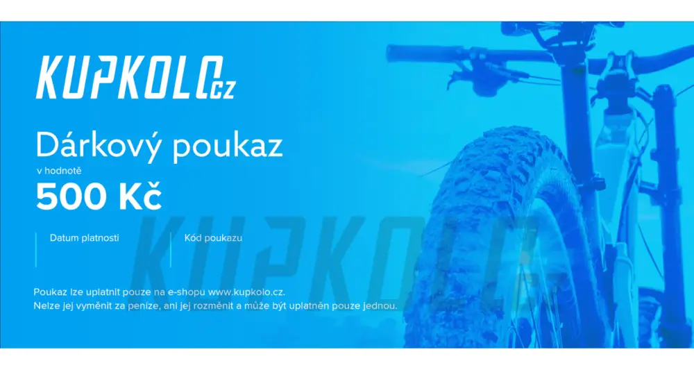 Elektronický dárkový poukaz Kupkolo.cz na nákup v hodnotě 500 Kč Časově Omezené