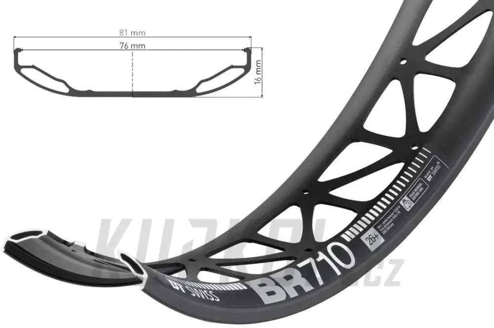 Dokud Zásoby Vydrží 26" ráfek DT Swiss BR 710, 559x76