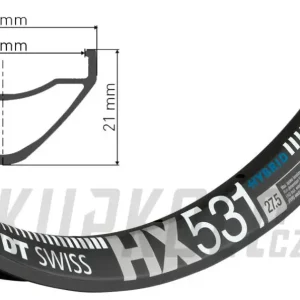 Kup Teď 27,5" MTB ráfek DT Swiss HX 531, 584x30