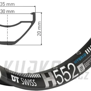 Rychlé Dodání 29" MTB ráfek DT Swiss H 552, 622x30