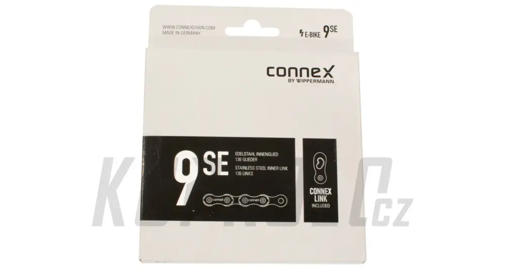 Nejlepší Cena Řetěz Connex 9sE, 9s, 138 článků, pro elektrokola, stříbrný
