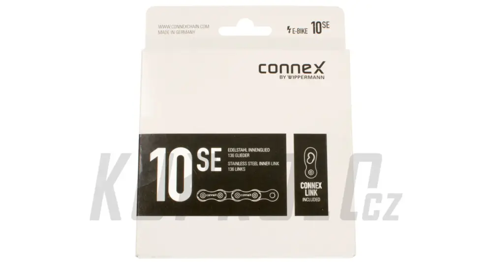 Koupit Online Řetěz Connex 10sE pro E-bike, 10s, 136 článků, stříbrný