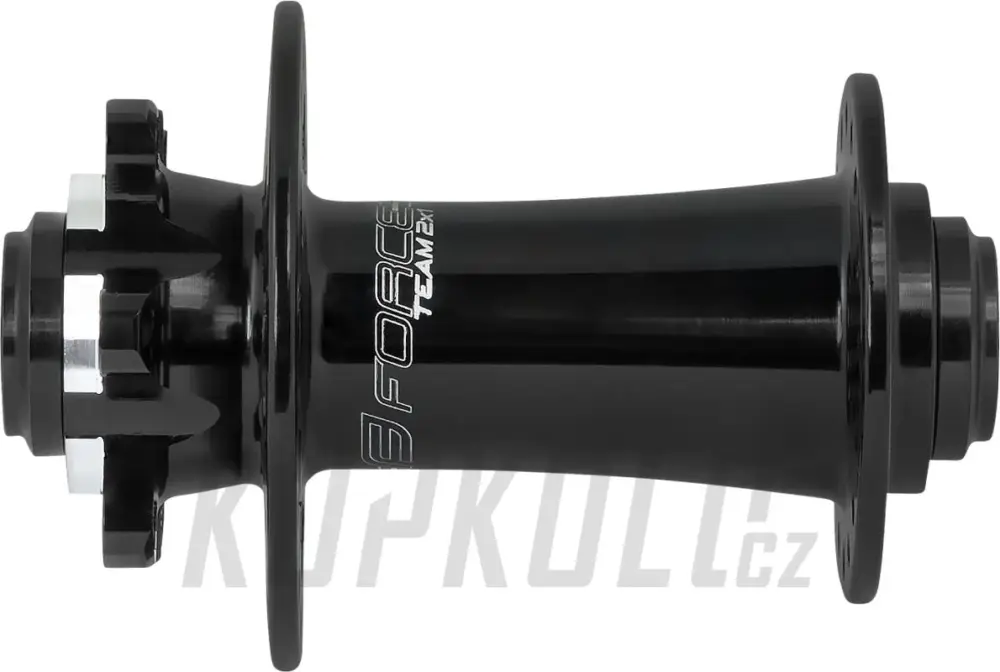 Bezpečná Platba Přední náboj Force,TEAM 2x1, 6 děr, 15mm osa, černá