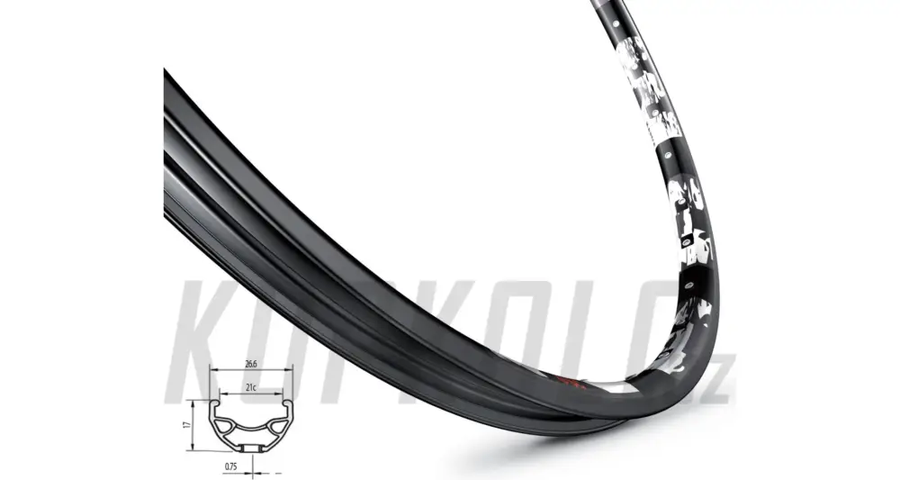 Ráfek Mach1 Karma Disc, 559 x 21 černý Cenová Bomba