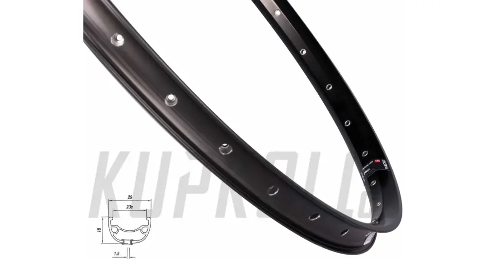 27,5" Ráfek Mach1 Klixx Disc, 584 x 23 černý Nejprodávanější