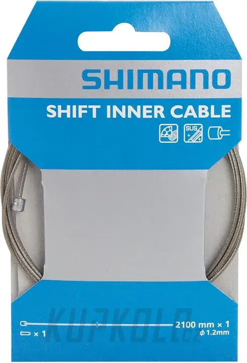 Finální Výprodej Řadící lanko Shimano DURA ACE 2,1m x 1,2 mm, balené